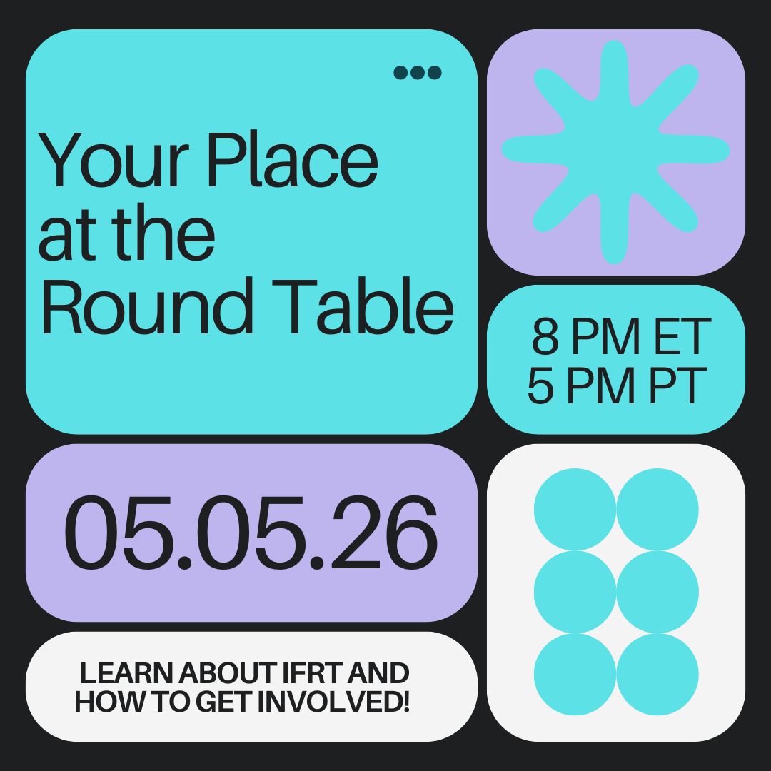 Your Place at the Round Table event image with title, date, and time information